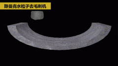 斯曼克磨粒流推出水粒子去毛刺機！